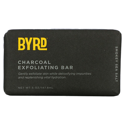 Купить Byrd Hairdo Products Отшелушивающее мыло с древесным углем, морская соль с дымком, 5 унций (147, 8 мл)