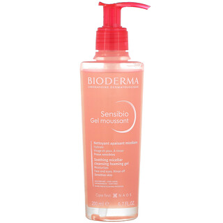 Bioderma, Sensibio，舒緩膠束清潔泡沫凝膠，6.7 液量盎司（200 毫升）