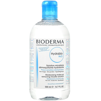 picture of Bioderma Hydrabio H2O, Moisturizing Make-Up Removing Micelle Solution