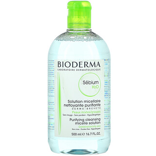 Bioderma, Sebium, Очищающий раствор очищающих мицелл, 16,7 жидких унций (500 мл)