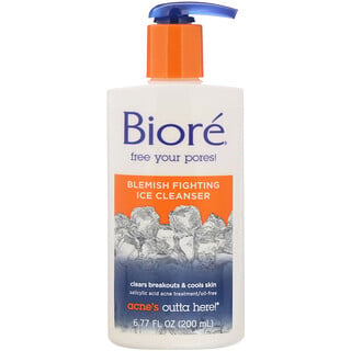 Biore, Gel nettoyant Ice anti-acné (200 mL)