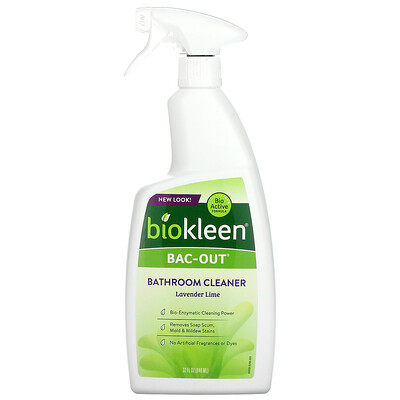 Купить Biokleen Bac Out, очиститель для ванной комнаты, лаванда и лайм, 946 мл (32 жидк. Унции)