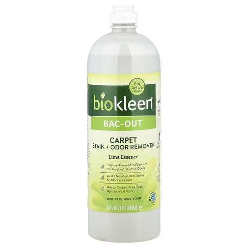 Biokleen, Bac-Out®, Carpet Stain + Odor Remover, Lime Essence, 946 ml (32 fl oz)