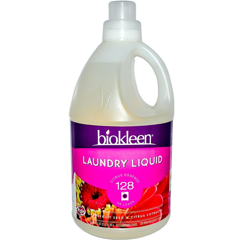 Bio Kleen, Laundry Liquid, Citrus Essence, 64 fl oz (1.89 L) iHerb