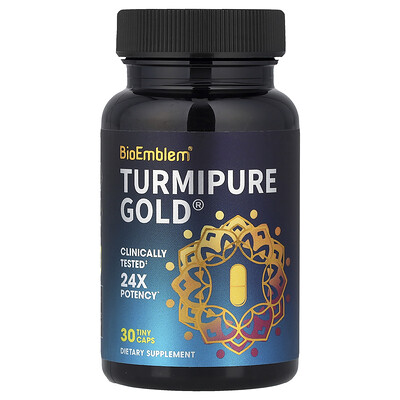 BioEmblem, Turmipure Gold®, 30 cápsulas pequeñas (300 mg por cápsula)