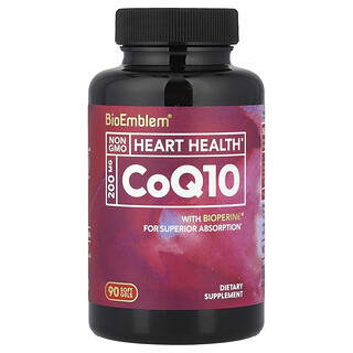 BioEmblem, 辅酶 Q10，含 BioPerine®，90 粒软胶囊