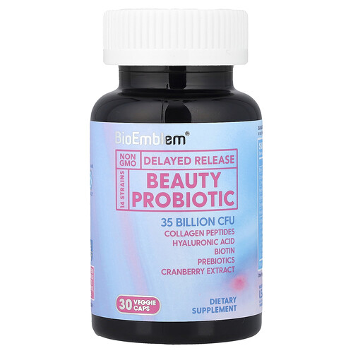 BioEmblem, Beauty Probiotic, Beauty-Probiotikum, 30 vegetarische Kapseln