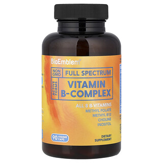 BioEmblem, Complejo de vitaminas B, 90 cápsulas vegetales