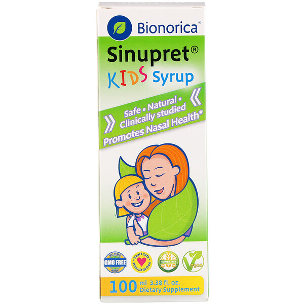 Bionorica, Jarabe para Niños Sinupret, 3.38 fl oz (100 ml)
