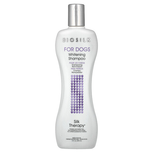 Biosilk, Silk Therapy®, Whitening Shampoo, voor honden, 355 ml