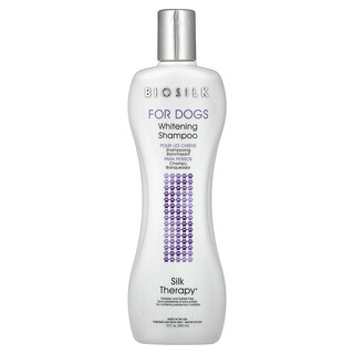 Biosilk, Silk Therapy, Champú blanqueador para perros, 355 ml (12 oz. Líq.)