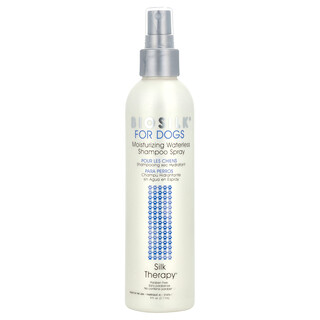 Biosilk, Silk Therapy®, Spray de shampooing hydratant sans eau pour chiens, 237 ml