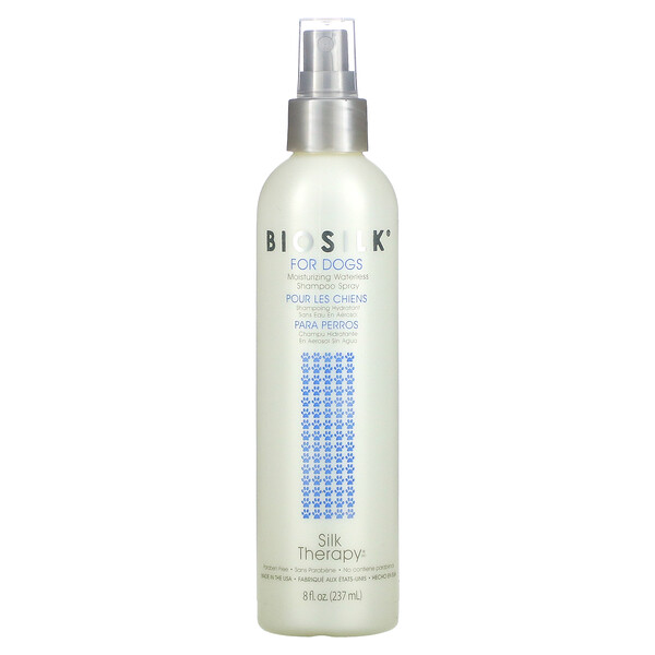 Silk Therapy, Moisturizing Waterless Shampoo Spray for Dogs, 8 fl oz (237 ml)