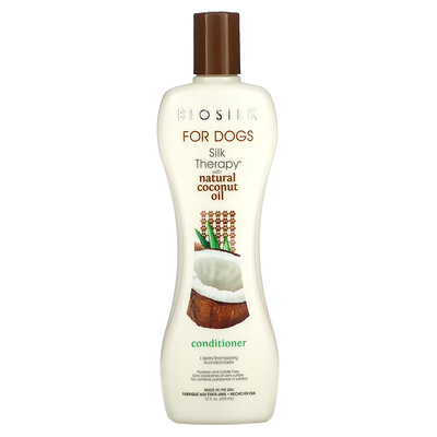 

Biosilk, Silk Therapy with Natural Coconut Oil Conditioner, For Dogs, 12 fl oz (355 ml)