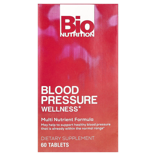 Bio Nutrition, Blutdruck-Wellness, 60 Tabletten