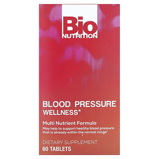 Bio Nutrition, Blood Pressure Wellness , 60 Tablets