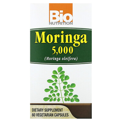 

Bio Nutrition Moringa 5 000 mg 60 Vegetable Capsules