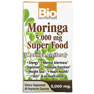 Отзывы о Байо Нутришн, Moringa Super Food, 5,000 mg, 60 Vegetable Capsules