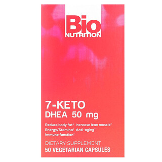 Bio Nutrition, 7-Keto，脫氫表雄酮，50 毫克，50 粒素食膠囊