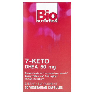 Bio Nutrition, 7-Keto，脫氫表雄酮，50 毫克，50 粒素食膠囊