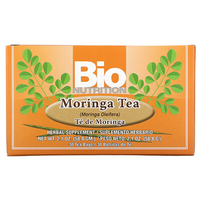 

Bio Nutrition Moringa Tea 30 Tea Bags 2.1 oz (58.8 g)