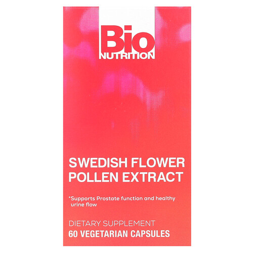 Bio Nutrition Swedish Flower Pollen Extract, 500 mg , 60 Vegetarian Capsules