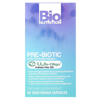 Bio Nutrition, Pre-Biotic, Prä-Biotic, 60 pflanzliche Kapseln (700 mg pro Kapsel)