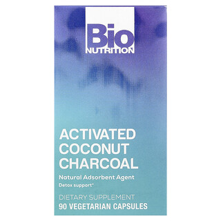 Bio Nutrition, Aktivt kokoskul, 90 vegetariske kapsler (260 mg pr. kapsel)