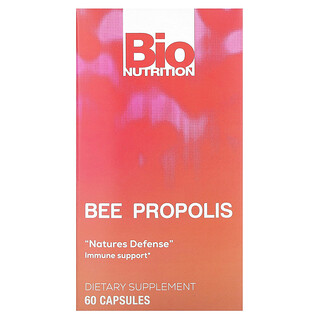 Bio Nutrition, Propolis pszczeli, 60 kapsułek (500 mg na kapsułkę)