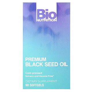 Bio Nutrition, Premium zwarte komijnolie, 90 softgels (500 mg per softgel)