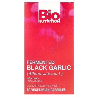 Bio Nutrition, Ферментированный черный чеснок, 450 мг, 60 вегетарианских капсул