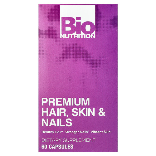 Bio Nutrition, Premium Hair, Skin & Nails, hochwertige Haare, Haut und Nägel, 60 Kapseln