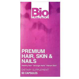 Bio Nutrition, Rambut, Kulit & Kuku Premium, 60 Kapsul