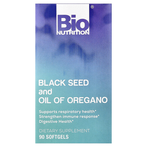 바이오 뉴트리션 Bio Nutrition, 블랙씨드 및 오레가노 오일, 소프트젤 90정