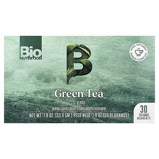 Bio Nutrition, Tè verde, 30 bustine di tè, 53,9 g