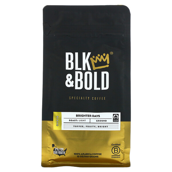 Specialty Coffee, Ground, Medium, Brighter Days, 12 oz (340 g)