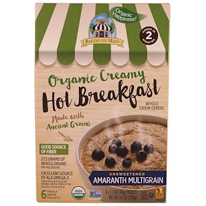 Купить Bakery On Main, Organic, Creamy Hot Breakfast, Unsweetened Amaranth Multigrain, 6 Pack, 1.4 oz (40 g) Each  на IHerb