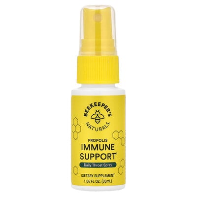 Beekeeper's Naturals, Refuerzo inmunitario de propóleo, Spray diario para la garganta, 30 ml (1,06 oz. líq.)