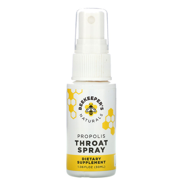 Beekeeper's Naturals, Propolis Throat Spray, 1.06 Fl Oz (30 Ml) - IHerb