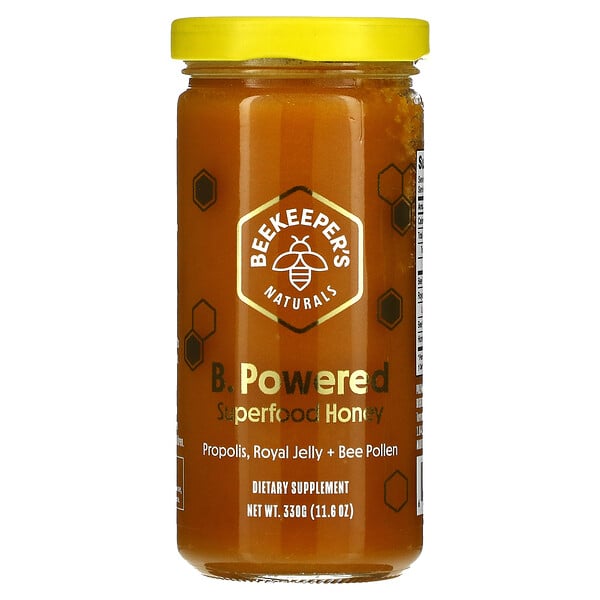 B. Powered, Superfood Honey, 11.6 oz (330 g)