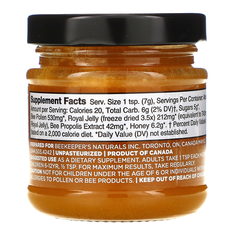 Beekeeper's Naturals, B. Powered Superfood Honey, 4.4 oz (125 g) iHerb