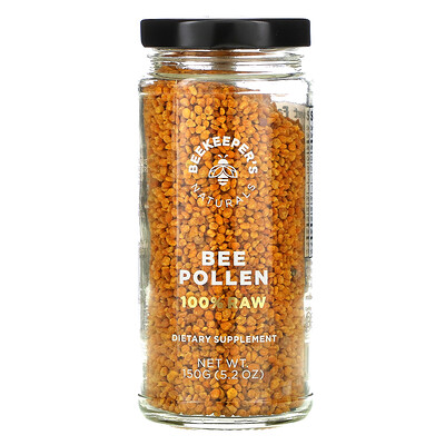 Beekeeper's Naturals Bee Pollen, 100% Raw, 5.2 oz (150 g)