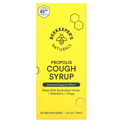 

Beekeeper's Naturals Propolis Cough Syrup 4 fl oz (118 ml)