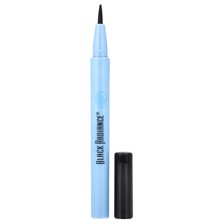 Black Radiance, Delineador de ojos líquido a prueba de agua Fine Line, CA6425 Terciopelo negro, 0,94 ml (0,03 oz. líq.)