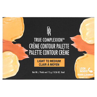 Black Radiance, True Complexion, 크림 컨투어 팔레트, 8322 라이트에서 미디엄, 7.5g(0.26oz)