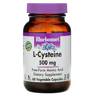 Bluebonnet Nutrition, L-Cysteine, 500 mg, 60 Veggie Capsules