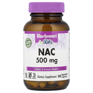Bluebonnet Nutrition, NAC, 500 mg, 30 capsules végétales