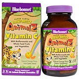 Bluebonnet Nutrition, Super Earth, Rainforest Animalz, витамин C, натуральный апельсиновый ароматизатор отзывы
