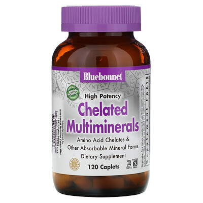 Bluebonnet Nutrition Хелатные мультиминералы высокой эффективности, 120 капсул