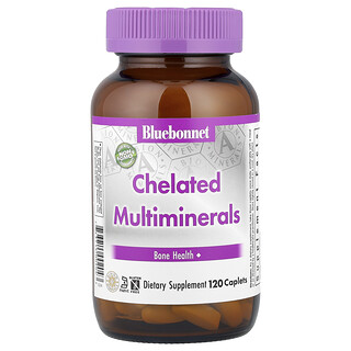 Bluebonnet Nutrition, Chelaterte multimineraler, 120 kapsler